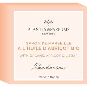 Mýdlo PLANTES & PARFUMS de Provence PLANTES ET PARFUMS Tuhé mýdlo Mandarinka s meruňkovým olejem BIO 100g