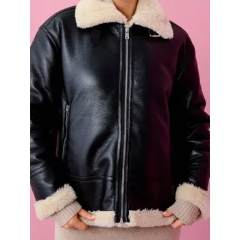 Sinsay - Bunda s beránkem - černá - 596FH-99X - 596FH-99X-S