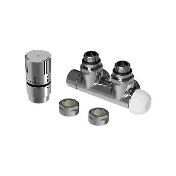 ISAN Termostatická sada rohová, středová, chrom, pravá, př. na měď 15 mm (O39CWCR121)