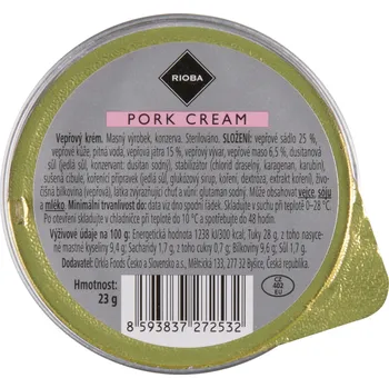 CZ distribuce RIOBA Krém vepřový 24 x 23 g