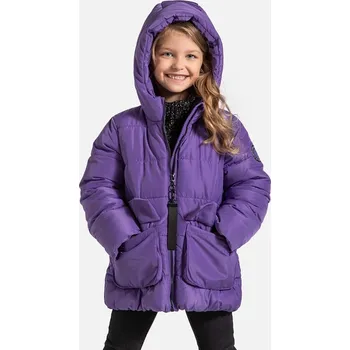Chlapecká bunda Dětská bunda Coccodrillo fialová barva, OUTERWEAR GIRL KIDS ZC4152104OGK 48X, vel. 104
