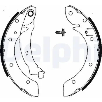 Brzdová čelist Sada brzdových čelistí DELPHI LS1838
