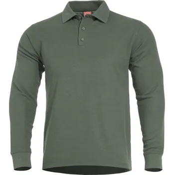Pánské tričko Triko PENTAGON ANIKETOS LONG POLO K09013 CAMO GREEN M