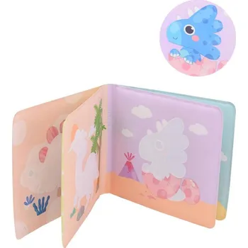 Knížka baby do vany Happy World dinosauři mění barvu do vody pro miminko