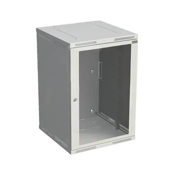 Rozvaděč Solarix Rozvaděč nástěnný SENSA 18U 500mm, dveře sklo, RAL 7035, SENSA-18U-65-11-G