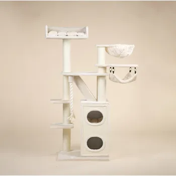 Rhr Cat Tree Cat Penthouse Crown (Cream)