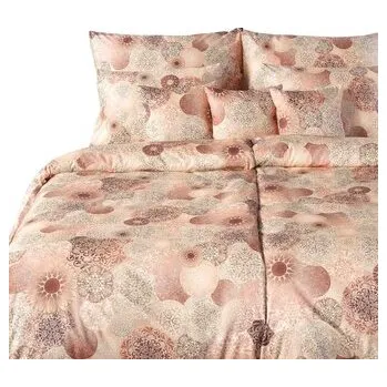 Povlečení Dadka Povlečení satén GEON Mandaly hnědé 140x220, 70x90 cm