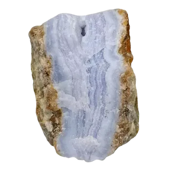 Přírodní kámen Chalcedon přírodní, exklusivní část drůzy, 186 g (úžasně modrý kus)