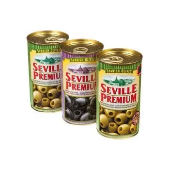 paštika a pomazánka CZ distribuce SEVILLE PREMIUM Olivy zelené + černé Mix 350 g