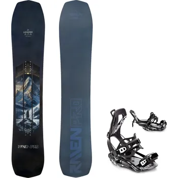 Snowboard Snowboard komplet Raven PRO Legend + vázání RAVEN Fastec FT360 Black Velikost: 154 cm, Velikost vázání: L