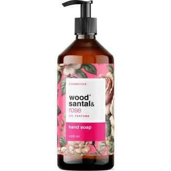 Mýdlo Wood Santal & Rose tekuté mýdlo na ruce 1 l, dávkovač