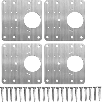 Camerazar Sada 4 desek pro opravu pantů 9x9 cm na nábytkové dveře