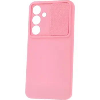 Pouzdro na mobilní telefon Zadní kryt Camshield Soft pro Samsung S24 FE světle růžový