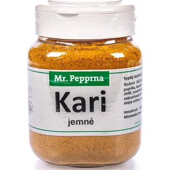Koření CZ distribuce Mr. Pepprna Kari jemné kořenící směs 180 g
