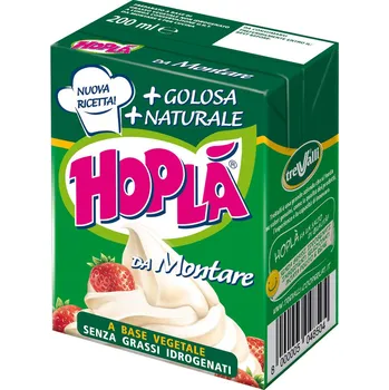 Přisada na vaření a pečení CZ distribuce TREVALLI Hoplá Krém slazený rostlinný 26% chlaz. 200 ml