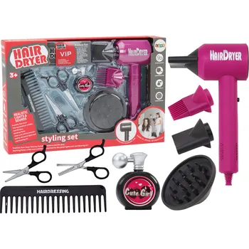 Hra na obchod Mamido Kadeřnická sada Salon krásy s fénem 10 dílů