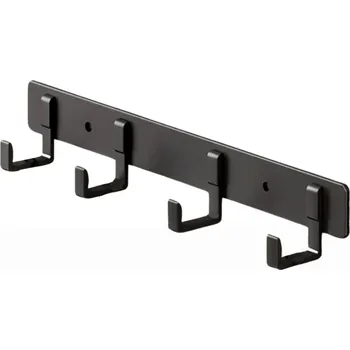 Věšák Camerazar Silný závěsný panel se 4 háčky černé barvy