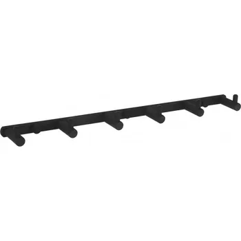 Držák na ručník Mexen háček na ručník se šesti držáky, černý - 709166-70 Háčky