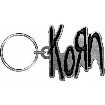 Korn kovová klíčenka 45x45 mm, Logo Relief