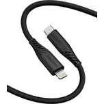Swissten Soft Silicone USB/Lightning 1,5m, 30W černá