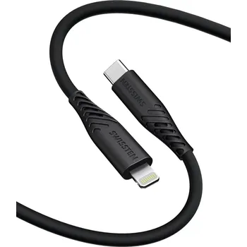 Datový kabel Swissten Soft Silicone USB/Lightning 1,5m, 30W černá