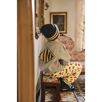 Chlapecká mikina Dětská bavlněná mikina Tinycottons DIAMOND TINY GRAPHIC SWEATSHIRT AW25.297 šedá 09X, vel. 116