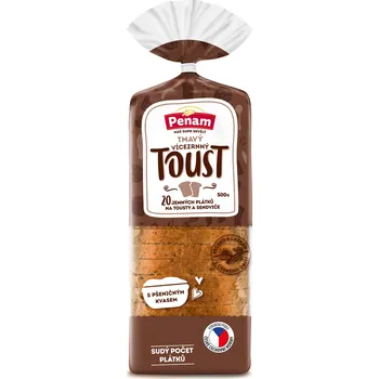 CZ distribuce Chléb toustový tmavý vícezrnný 500 g