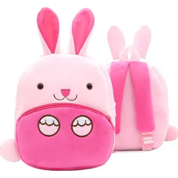 Dětský batoh Camerazar Dětský plyšový batoh na zip Králíček pro předškoláky