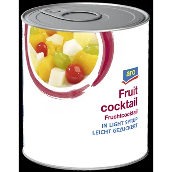Konzervované ovoce CZ distribuce aro Ovocný koktejl 820 g
