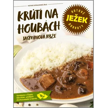 CZ distribuce Ježkovy krabičky Krůtí na houbách s jasmínovou rýží 450 g