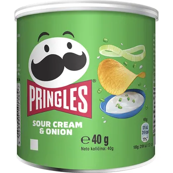 Slaná pochutina CZ distribuce PRINGLES Smetana Cibule 40 g