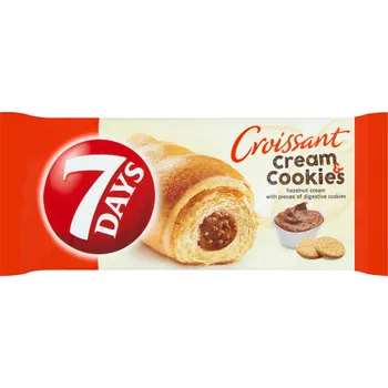 Výhodná cena 7 DAYS Croissant Cream & Cookies oříšek & sušenky 20 x 60 g