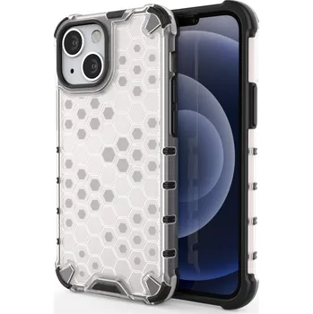Hurtel Průhledný ochranný kryt Honeycomb s TPU Bumperem pro iPhone 13 mini