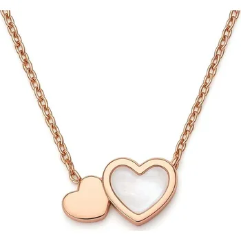 Náhrdelník Řetízek Shell Heart rose gold 1307