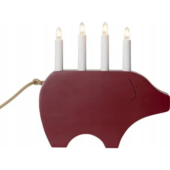 Svícen Dřevěný svícen Star Trading 28 cm