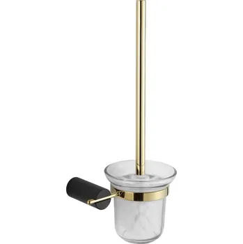 WC štětka Mexen Aron toaletní kartáč, černý/zlatý - 7088150-57 Nádoby na štětky do WC