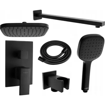 Mexen Uno DR33 podomítková sprchová sada, černá - 71435DR33-70 Podomítkové sprchové systémy