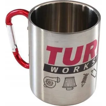 KOVový HRNEK 300ML STŘÍBRNÝ TURBOWORKS DRIFT