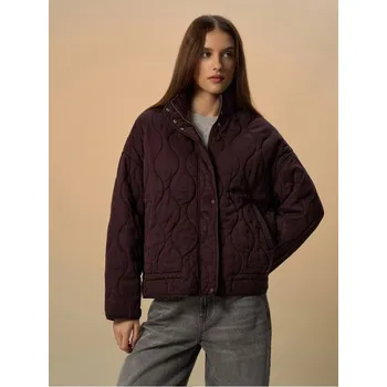 Prošívaná bunda se stojáčkem - S - House - pískově hnědá - 602EW-98X