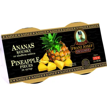 CZ distribuce FRANZ JOSEF KAISER Ananas kousky 2 x 128 ml
