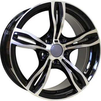 Alu kolo Alu kola Racing Line E492, 19x8.5 5x120 ET33, černá + leštění vhodné pro BMW 5 F10, F11 (2010-2017), BMW 6 (2010-2019)