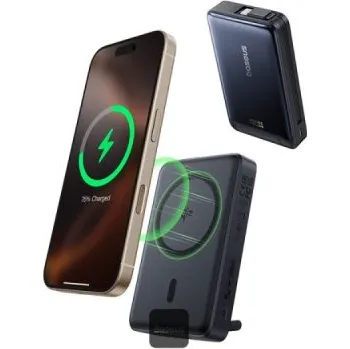 Powerbanka Baseus Powerbanka PicoGo Qi2 10000mAh 45W s kabelem USB-C černá