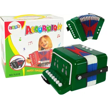 Hudební nástroj pro děti Dětský akordeon zelený