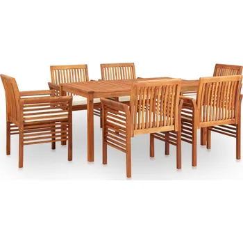 Zahradní sestava zahrada-XL 7dílný zahradní jídelní set s poduškami masivní akáciové dřevo 278898