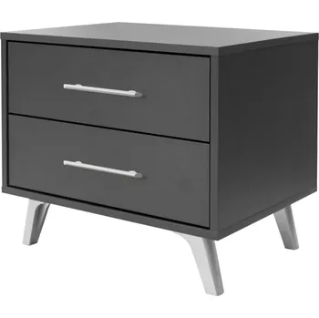 Noční stolek Stolar Noční stolek BALI se stříbrnou úchytkou Zvolte dekor: Sonoma