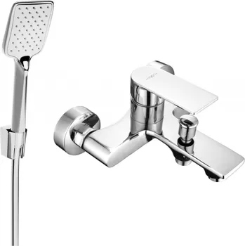 Vodovodní baterie Mexen Royo R62 vanová baterie se sprchovou soupravou, chrom - 7223R62-00 Bateriové soupravy