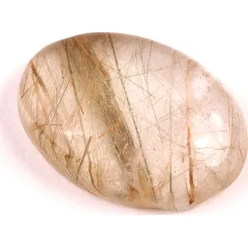 Přírodní kámen Kabošon Zelený Rutil č.6588 (24x17x7mm)