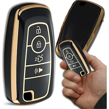 Camerazar Silikonové pouzdro na klíče Ford Focus Kuga Mondeo