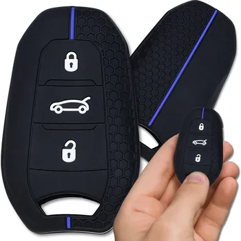 Camerazar Silikonový obal na klíče Peugeot 208 308 408 508 3008 4008 5008