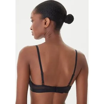 Podprsenka HUGO Podprsenka Bralette Plisse 50549909 Stříbrná XL